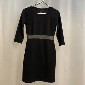 Forever 21 black mesh dress